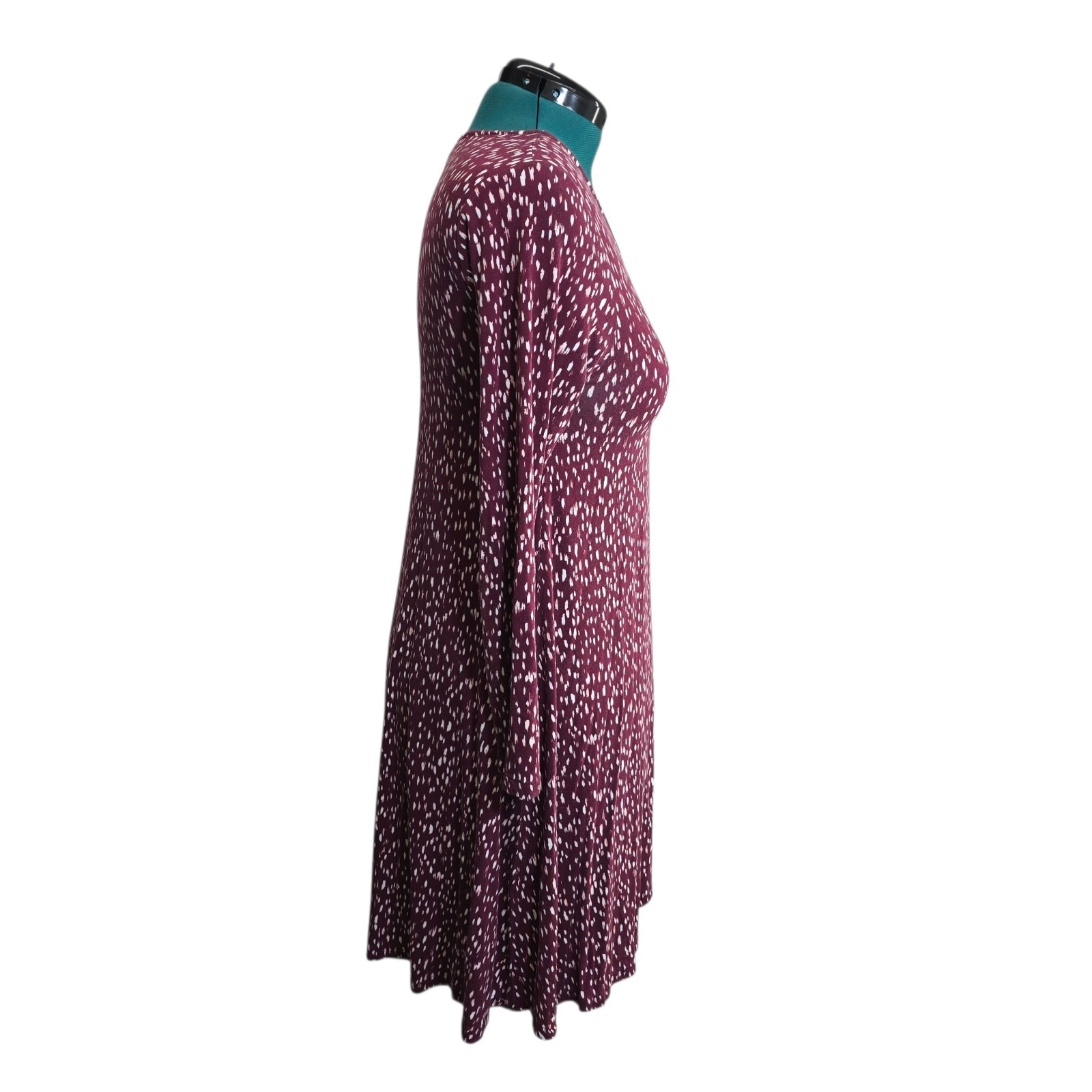 B/T By Tavi Fair Trade Patterned Dress Long Sleeve Knee Length Size M Boutique — image 2 of 6